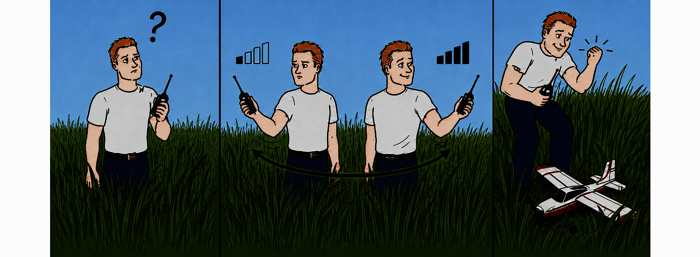 Proximity mode: just walk toward the strongest signal